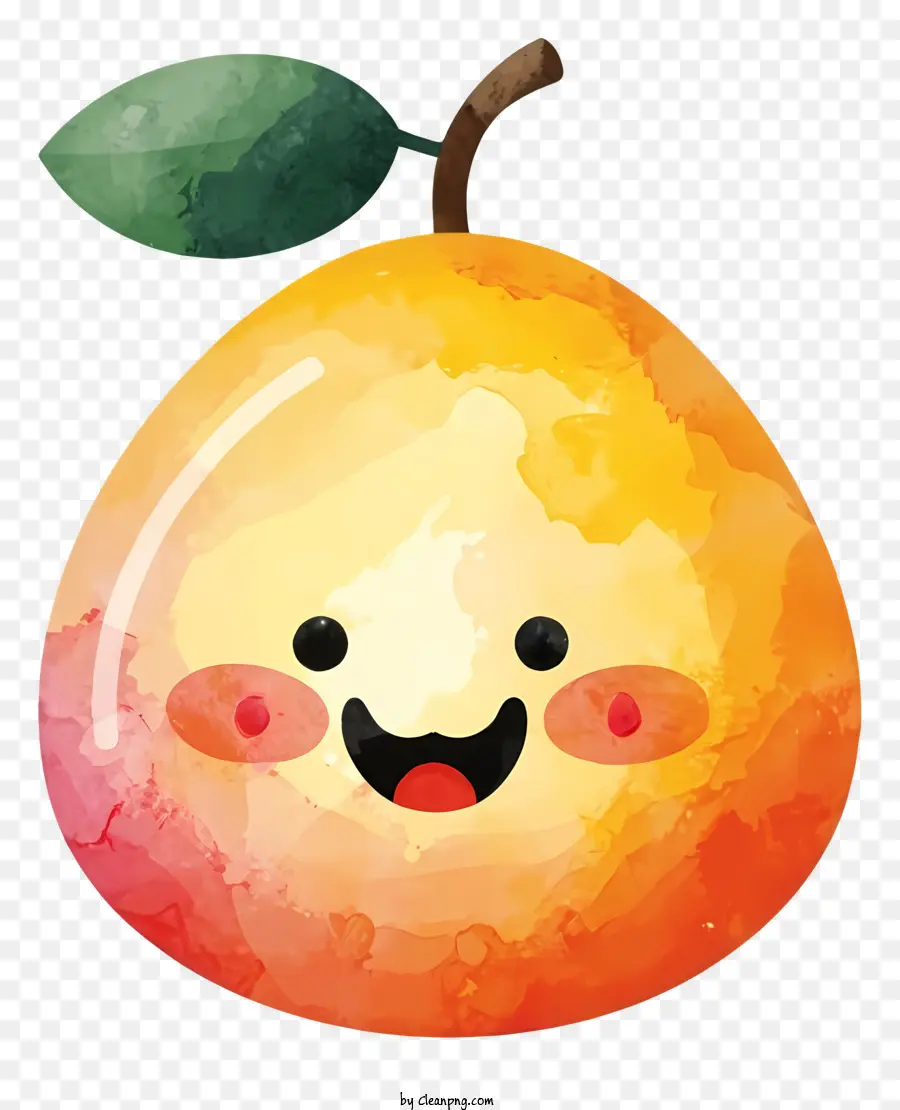 الكرتون أبل，ابتسم شخصية التفاح PNG