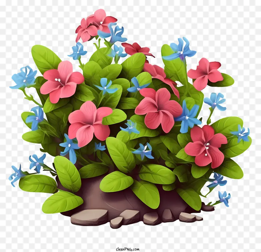 وعاء الزهور，الزهور الوردية PNG