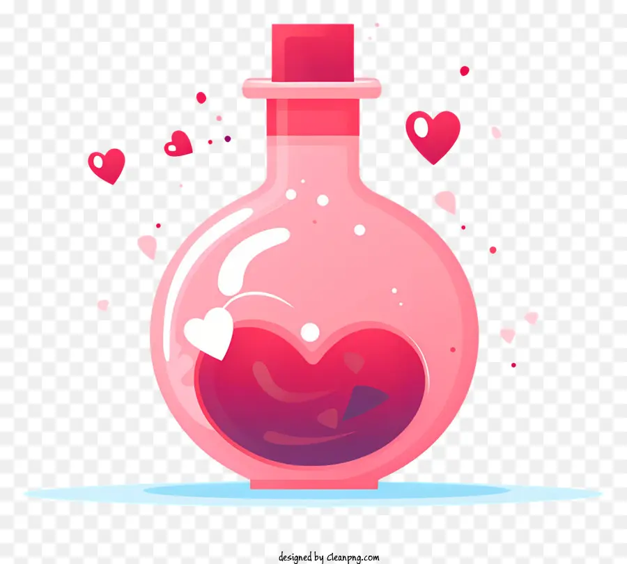 زجاجة وردية，السائل PNG