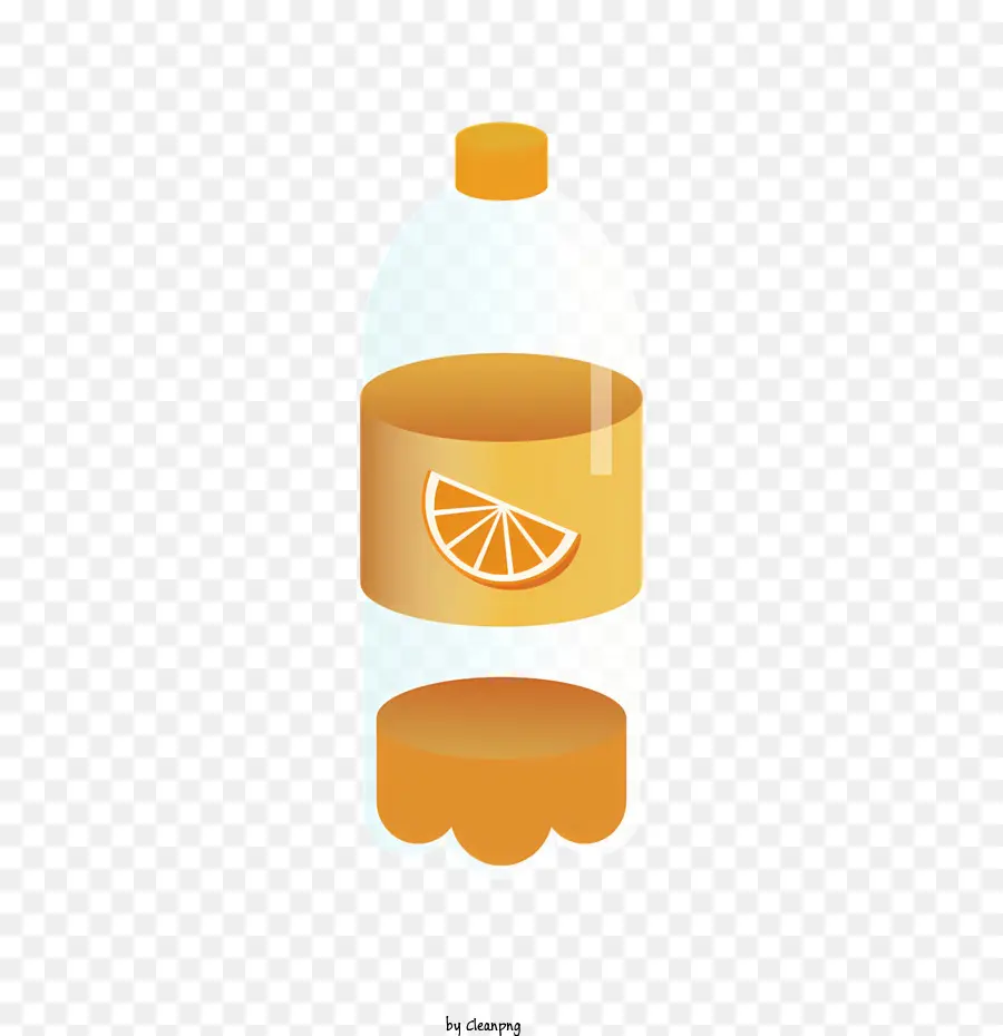 زجاجة بلاستيكية شفافة，قشر البرتقال PNG