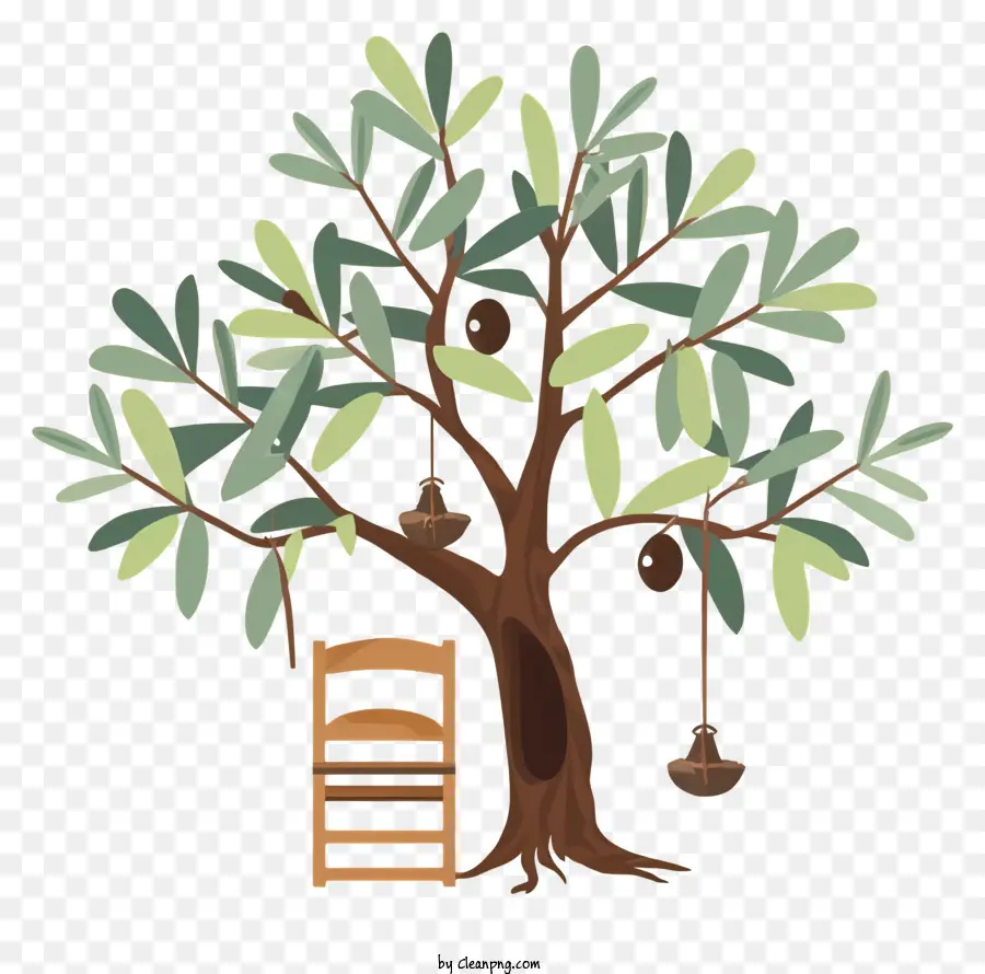 أرجوحة شجرة الزيتون，رمز السلام PNG