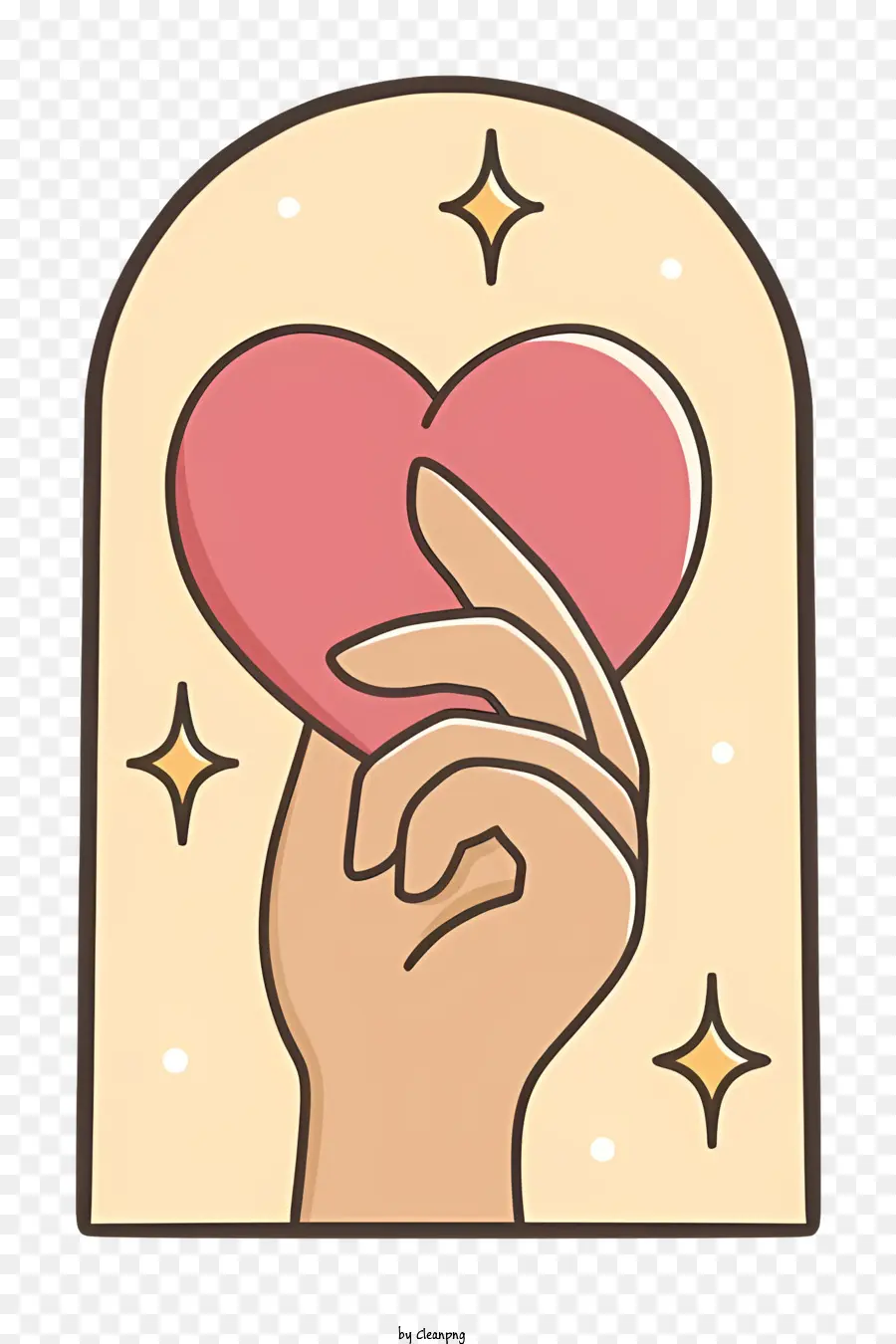 القلب المرسوم باليد，القلب الوردي PNG