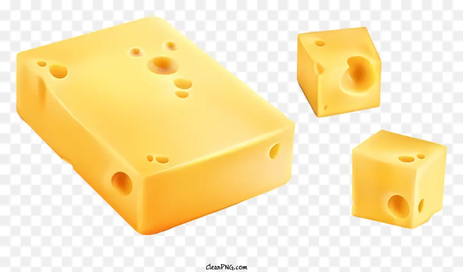 شرائح الجبن，والجبن الأصفر PNG