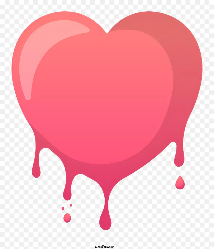 القلب الوردي，قلب السائل PNG