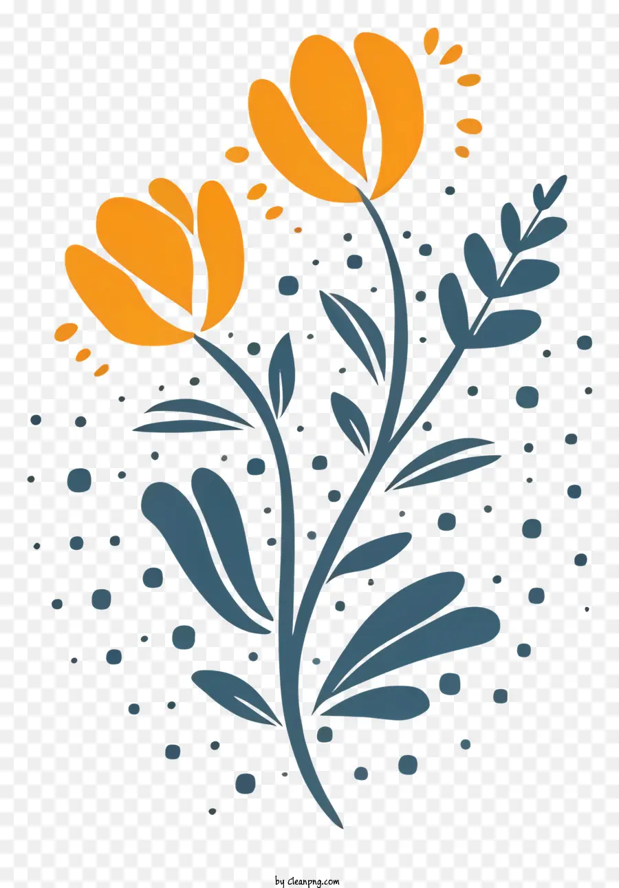 تصميم الأزهار，زهور البرتقال PNG