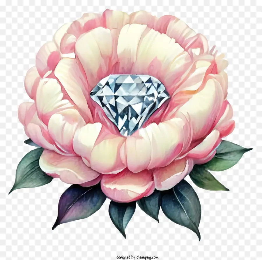 زهرة الوردي，مركب الماس PNG