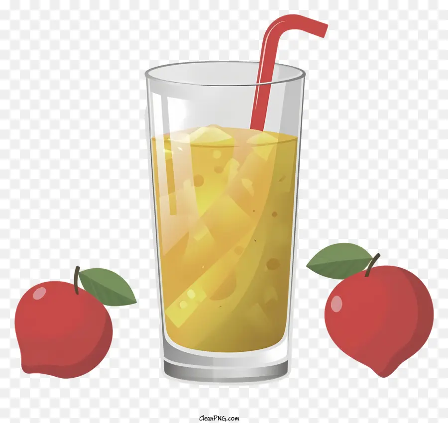 عصير البرتقال，شرائح التفاح PNG