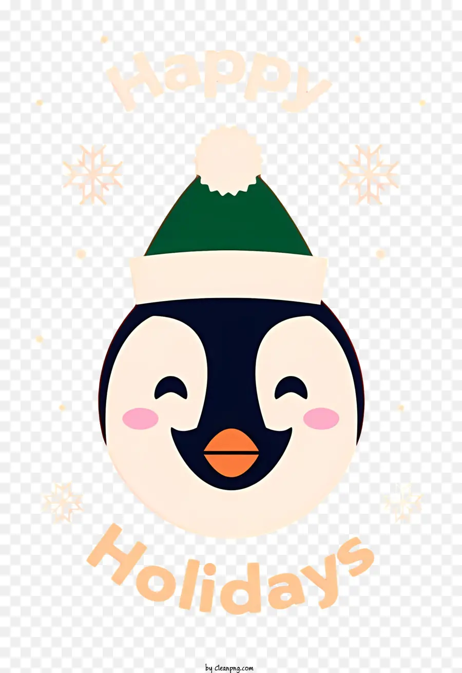 البطريق لطيف，سانتا قبعة PNG