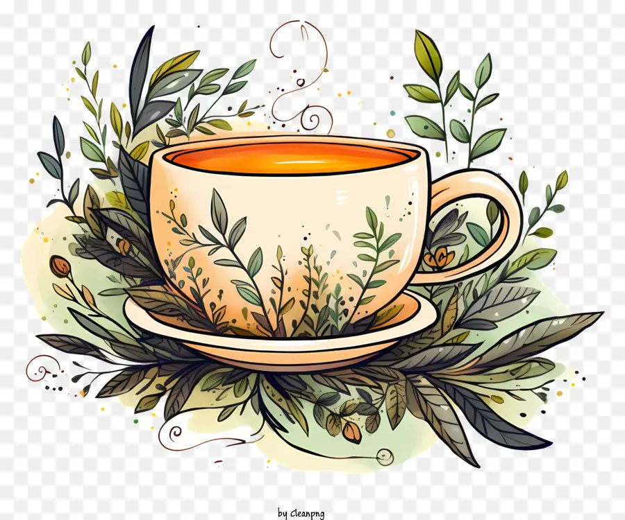 كأس الشاي，كأس الخزف PNG