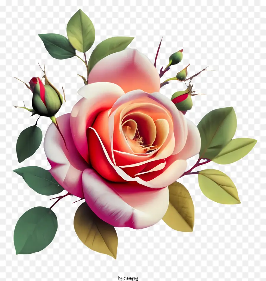 الوردي روز，إزهار كامل PNG