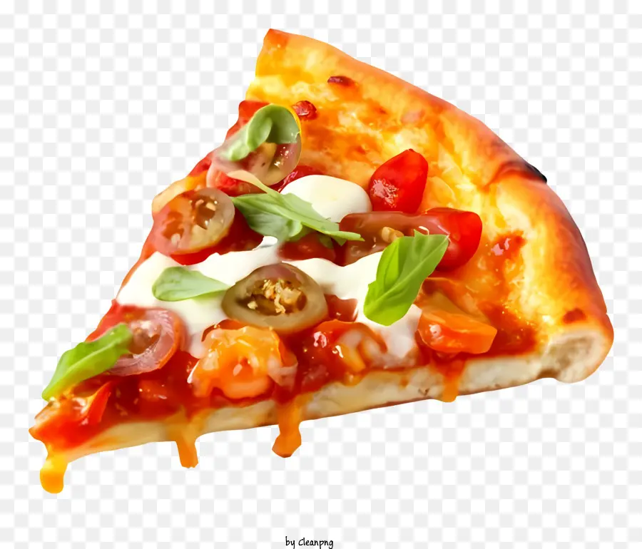 شريحة البيتزا，شرائح الطماطم PNG