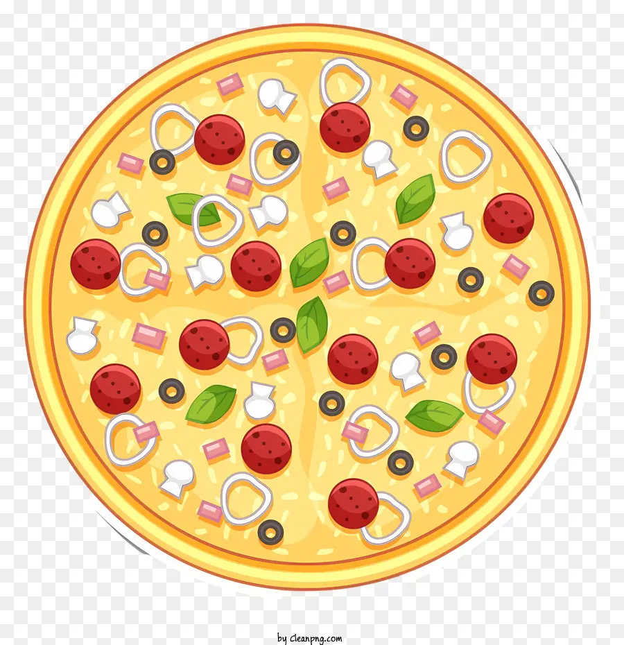 إضافات البيتزا，ببروني البيتزا PNG