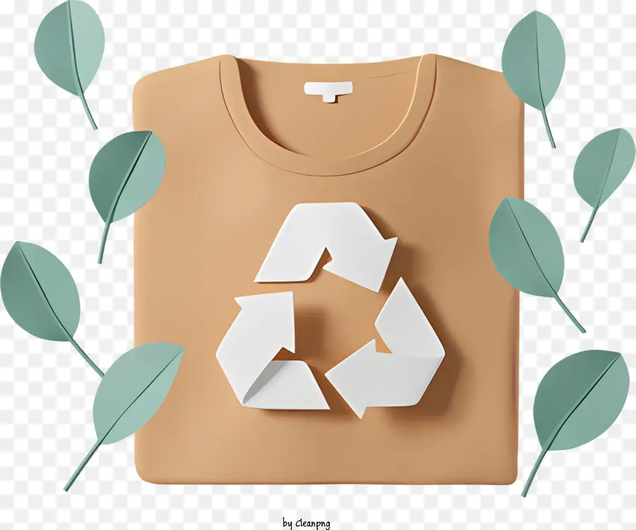 الورق المعاد تدويره Tshirt，ملابس صديقة للبيئة PNG