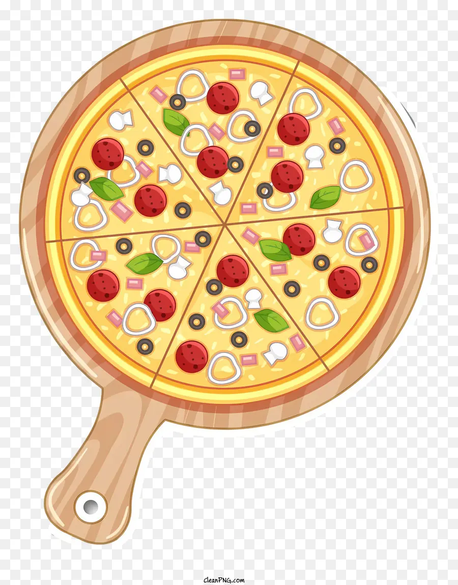 إضافات البيتزا，ببروني البيتزا PNG