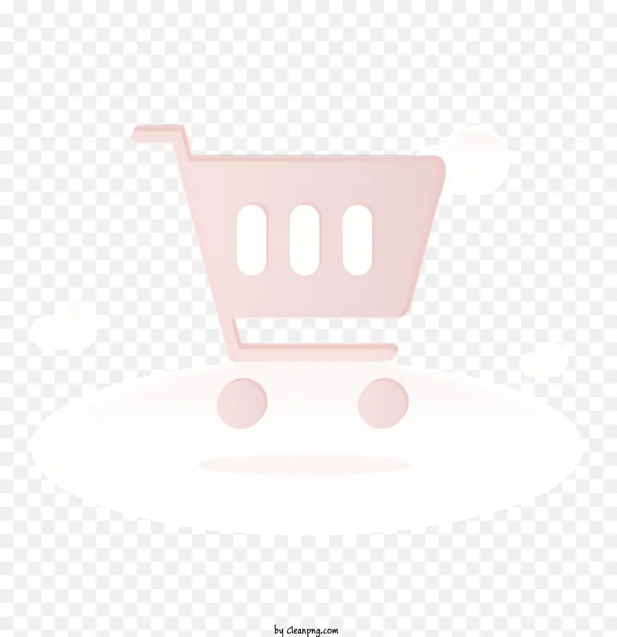 عربة التسوق الوردي，سلة بيضاء PNG