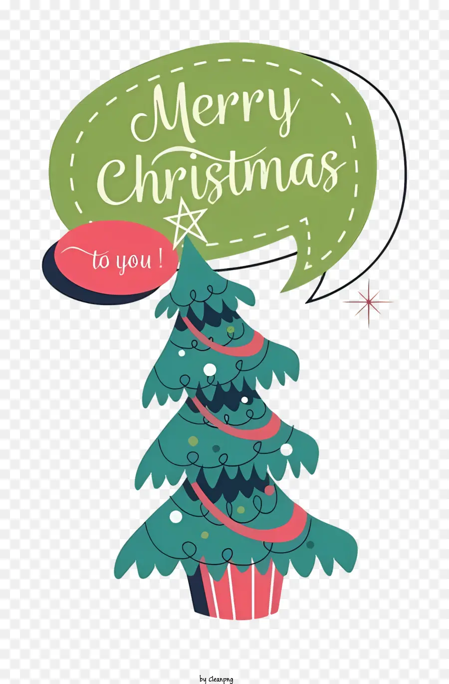 شجرة عيد الميلاد，زخرفة حمراء وخضراء PNG