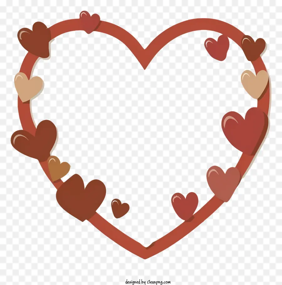 شكل القلب الأحمر，رمز الحب PNG