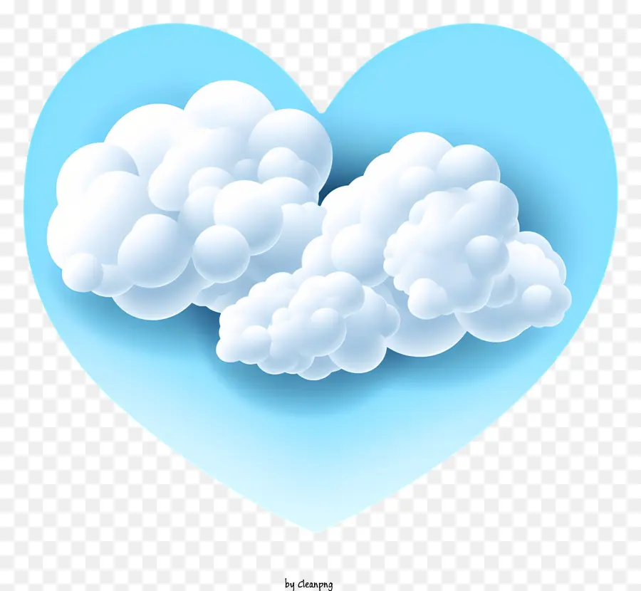 Heartshaped الغيوم，تشكيل سحابة PNG
