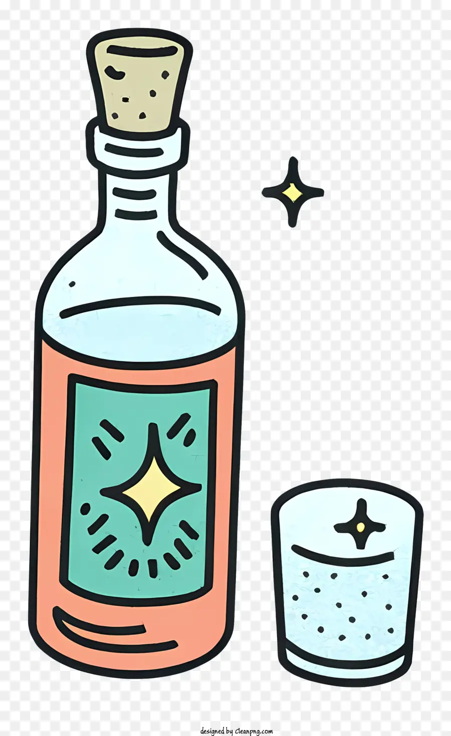 الكحول في زجاجة，المشروبات الكحولية PNG