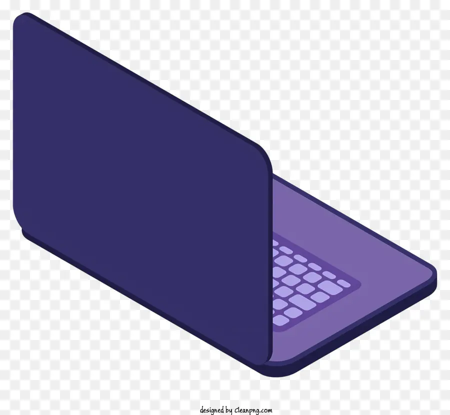 الكمبيوتر المحمول الأرجواني，شاشة سوداء PNG