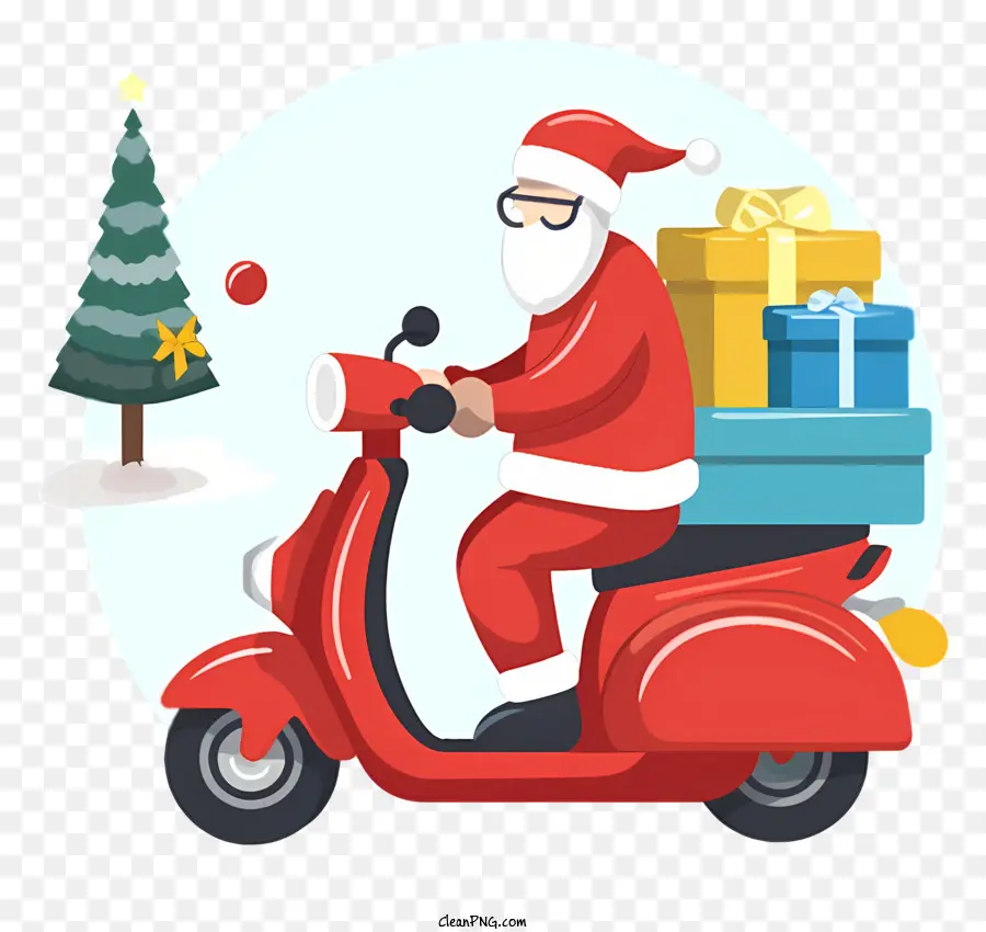 حمراء الدراجات，بدلة سانتا كلوز PNG