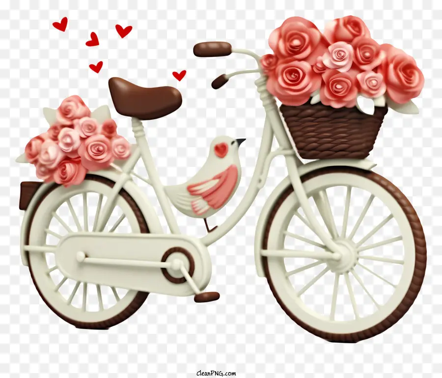 ركوب الدراجات，الوردي الورود PNG
