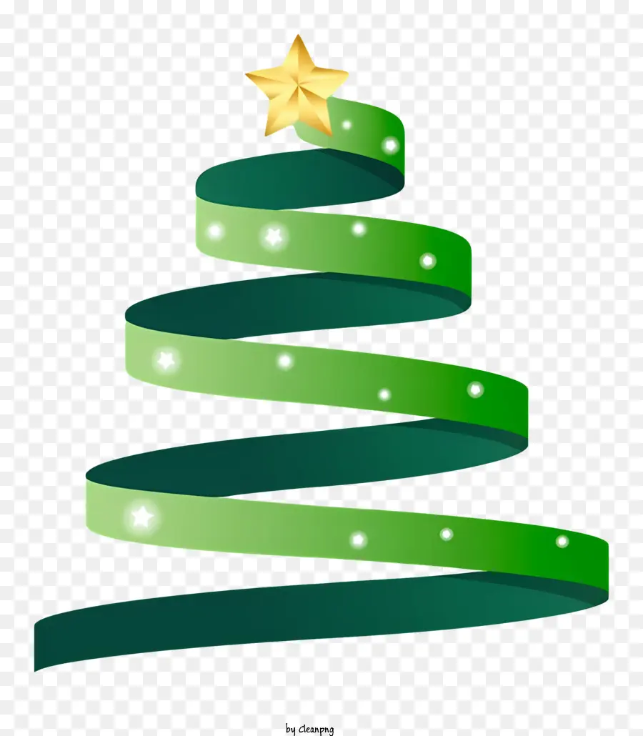 شجرة عيد الميلاد الخضراء，الشريط الأخضر PNG