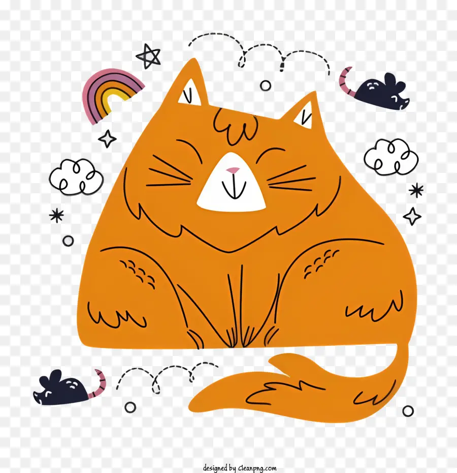 القط，القط البرتقالي PNG
