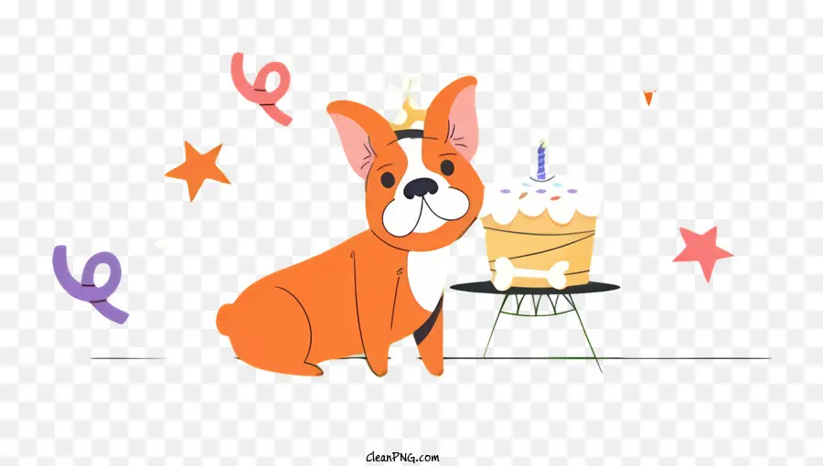 حفلة عيد ميلاد الكلب，كعكة للكلب PNG