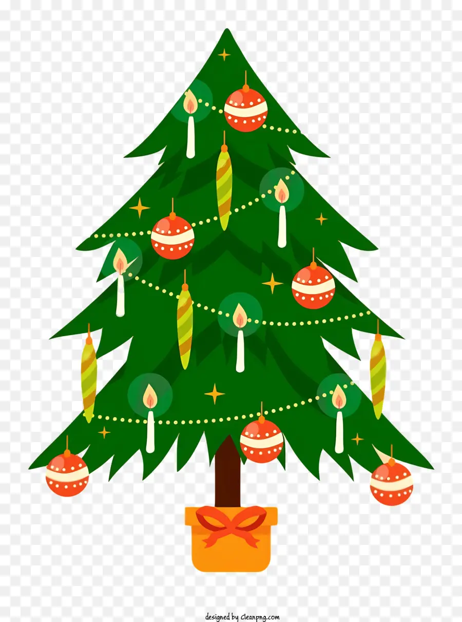 شجرة عيد الميلاد الحلي，شجرة عيد الميلاد الخضراء PNG