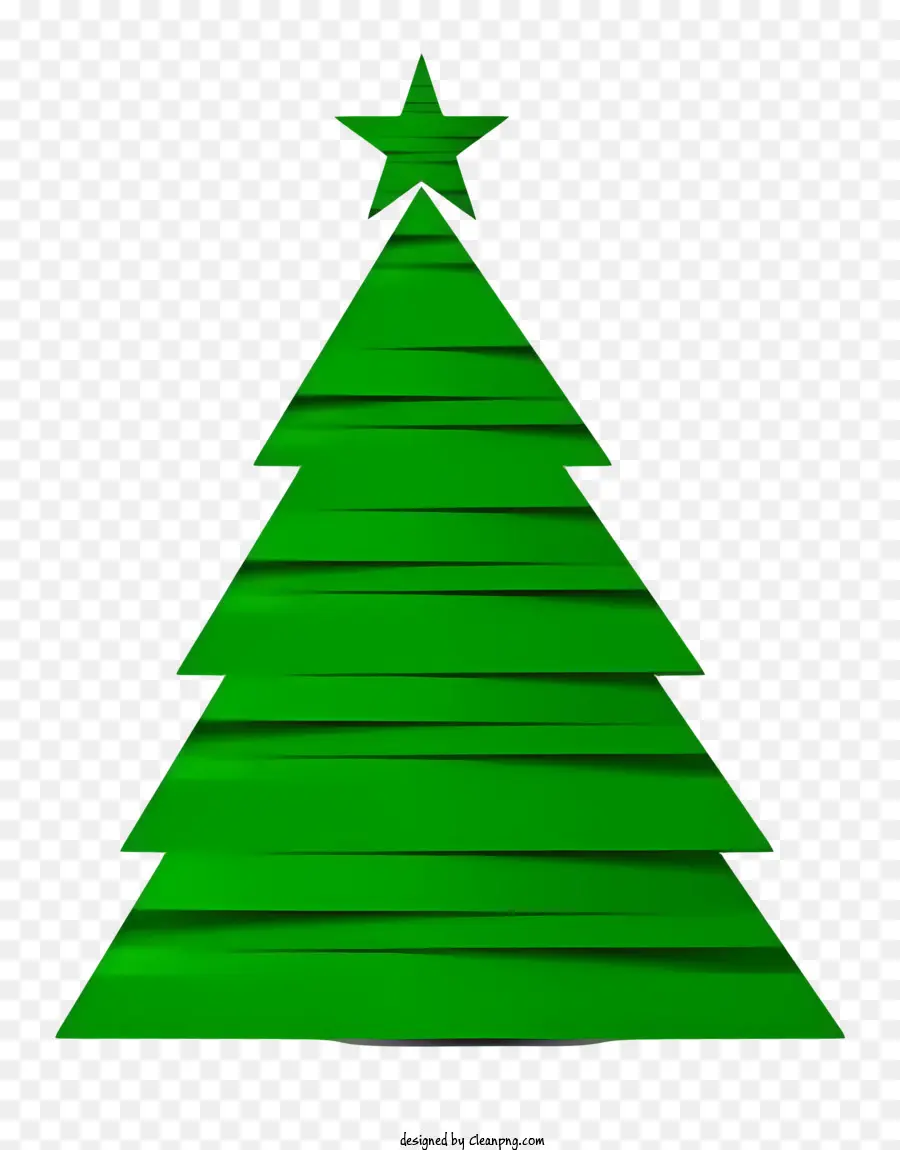 شجرة عيد الميلاد الورقية，حرفة الورق ثلاثية الأبعاد PNG