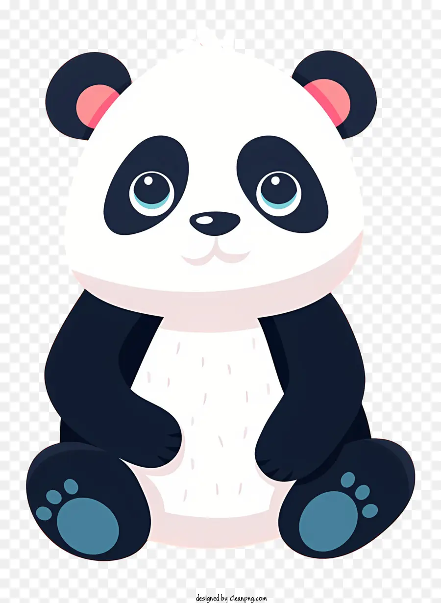 دب الباندا，تعبير حزين PNG
