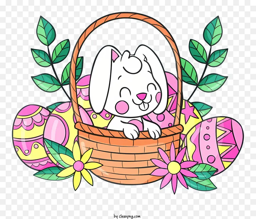 الكرتون الأرنب，بيض عيد الفصح PNG