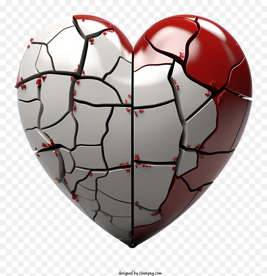 القلب المكسور，آلام العلاقة المكسورة PNG