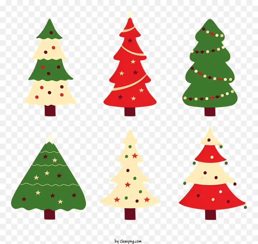 أشجار عيد الميلاد，زينة الأشجار PNG