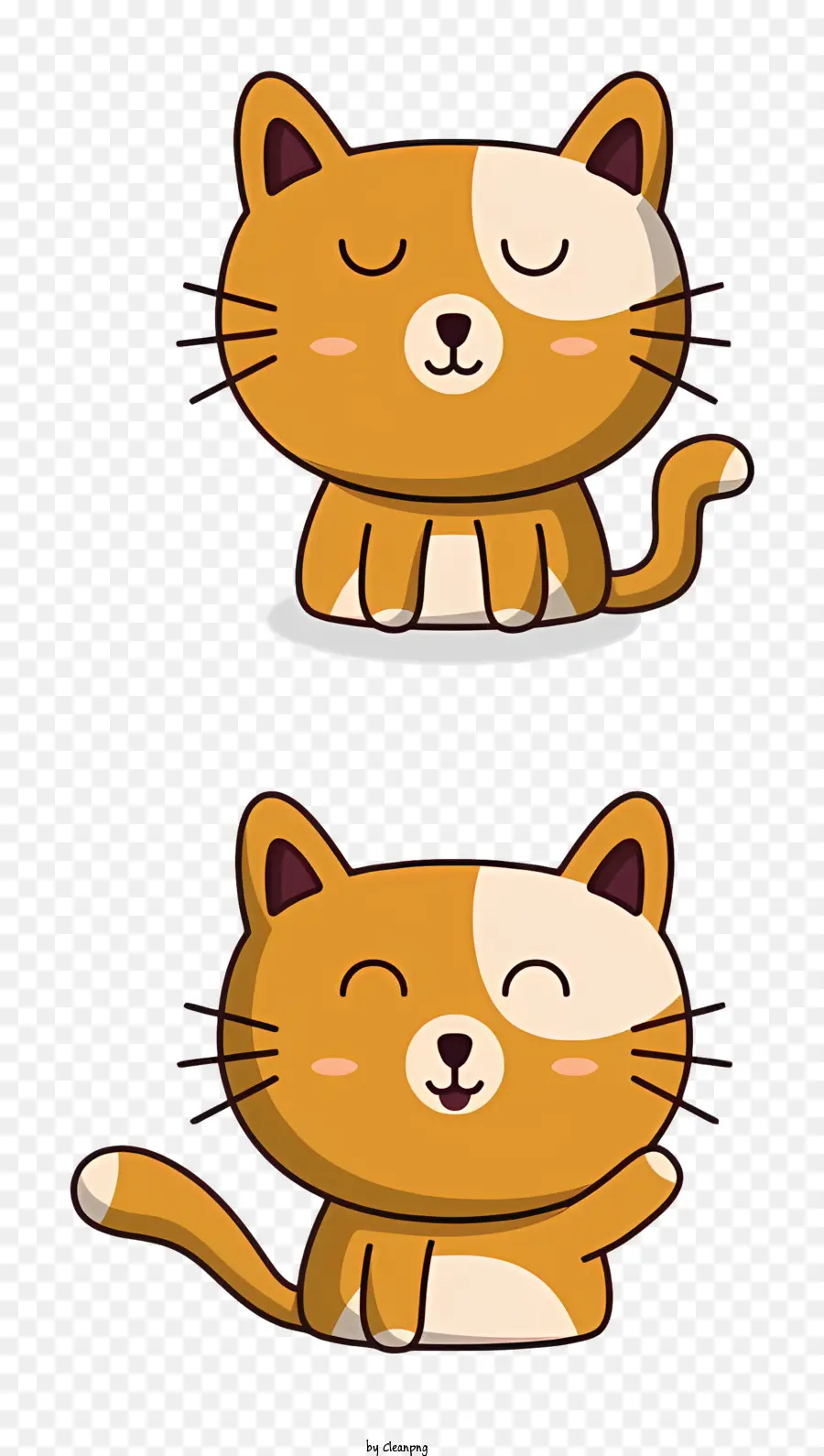 القطط，القطط المبتسمة PNG