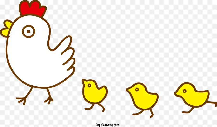 الدجاج و الكتاكيت，الدجاج الأبيض PNG