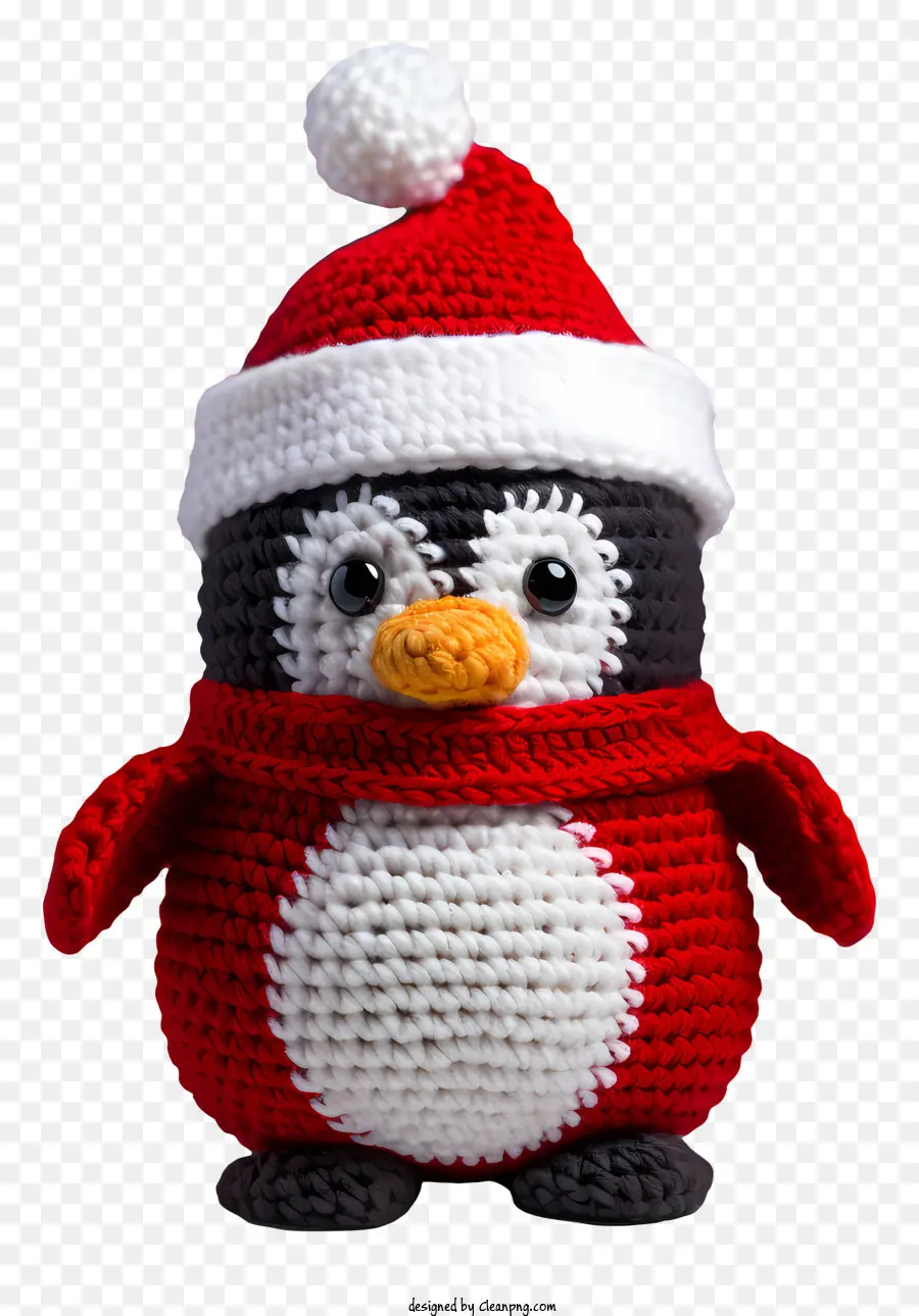 حشو البطريق，سانتا قبعة PNG