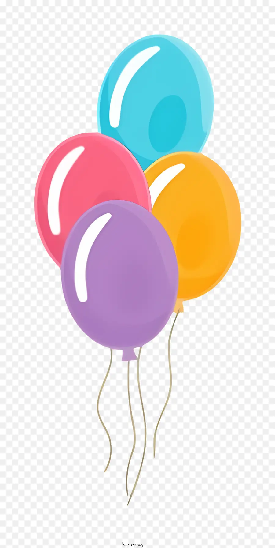 البالونات，بالونات ملونة PNG