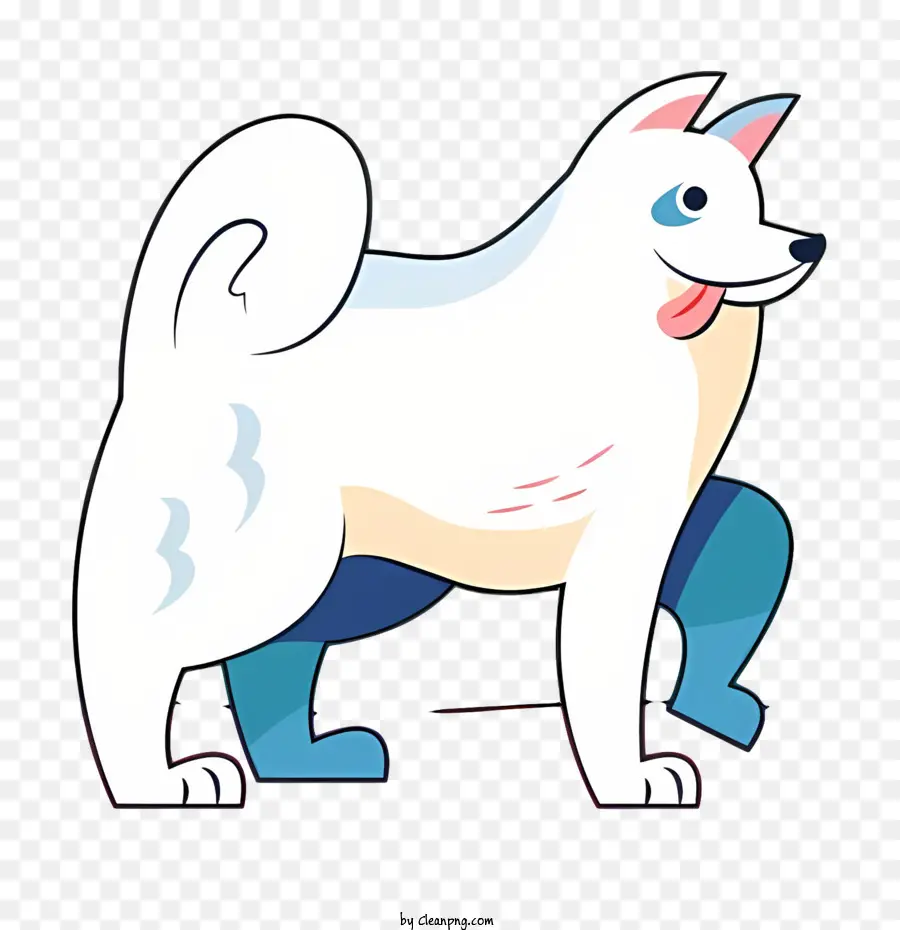 الكرتون الكلب，الكلب الأبيض PNG