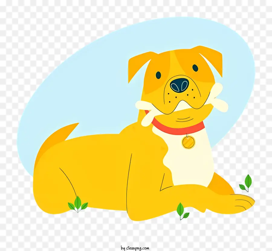 الكلب الأصفر，العشب PNG