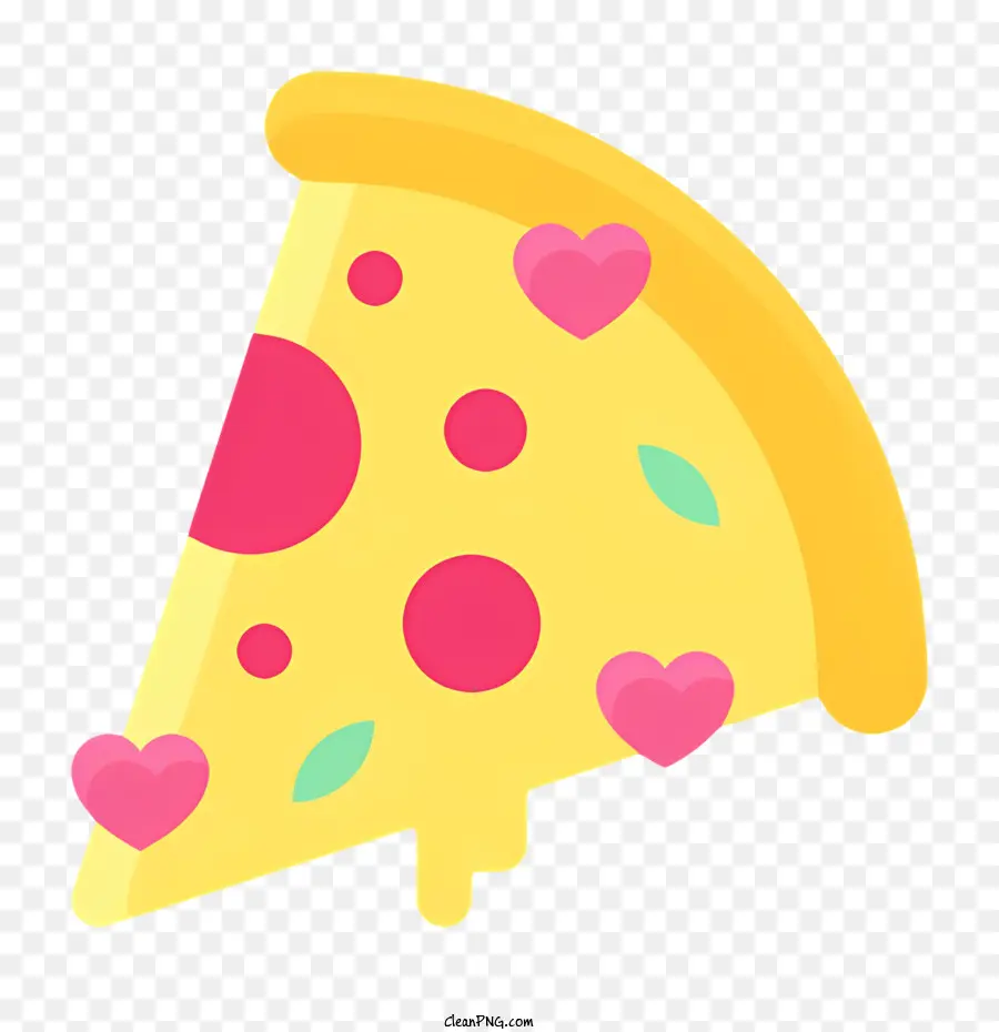 البيتزا，بيتزا على شكل قلب PNG