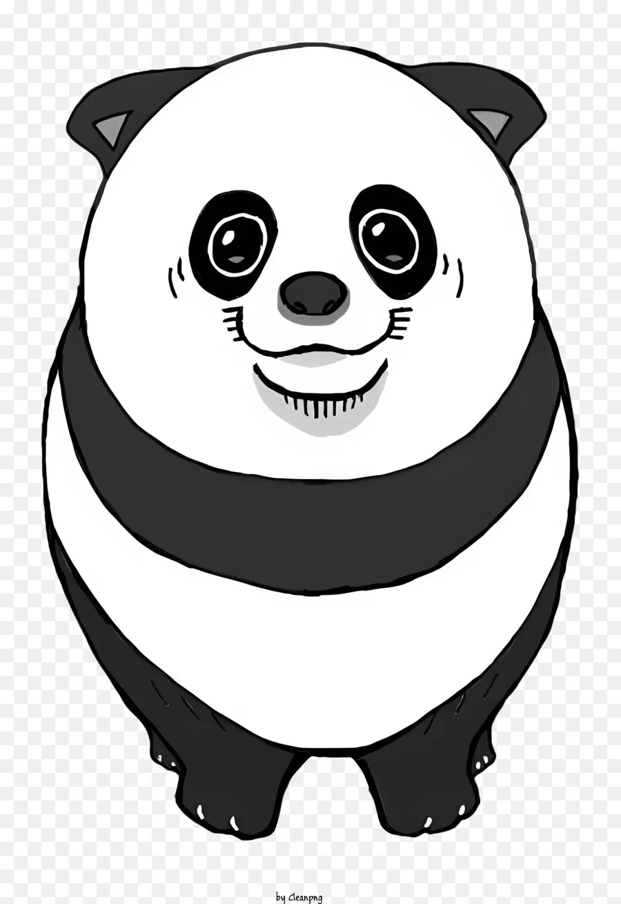 دب الباندا，الباندا المبتسم PNG