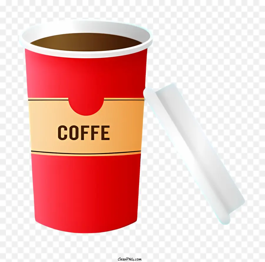 فنجان القهوة，ورقة كأس PNG