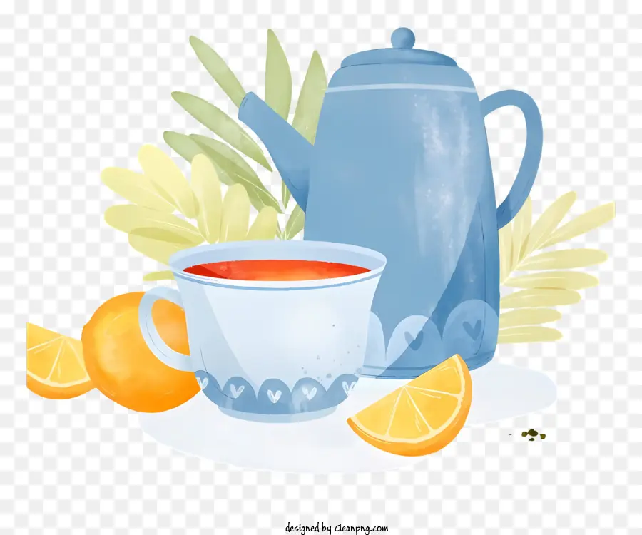 اللوحة وعاء الشاي，كوب من الشاي PNG