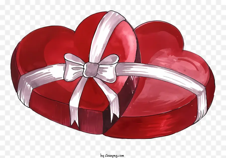 صناديق على شكل قلب，هدية رومانسية PNG