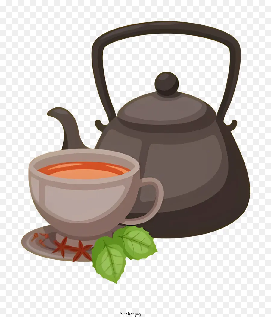 إبريق الشاي，كوب من الشاي PNG