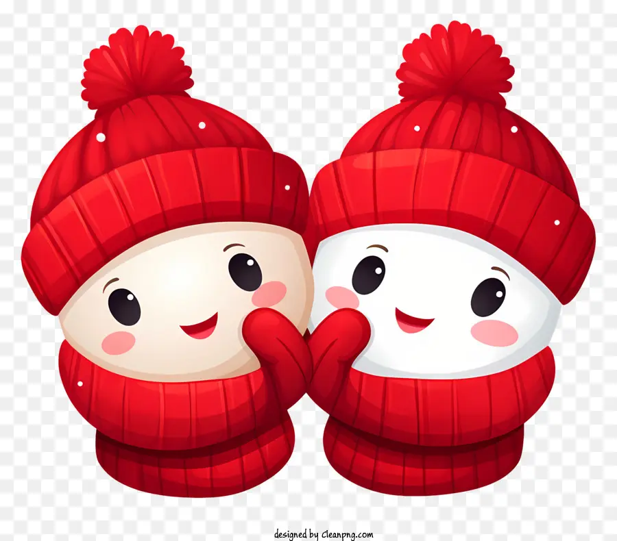 الملابس الشتوية，قبعة حمراء محبوكة PNG