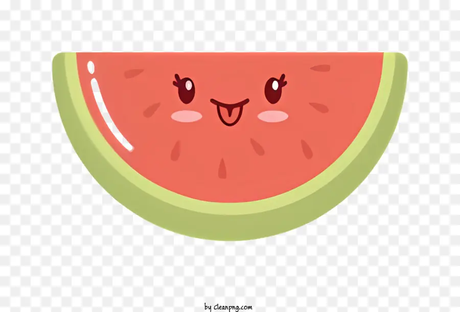 البطيخ，تبتسم شريحة البطيخ PNG