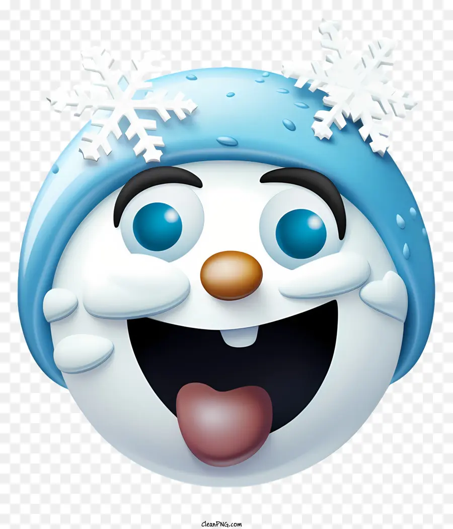 ثلج，رجل الثلج يبتسم PNG
